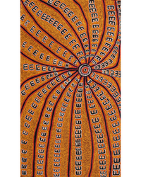 Azaria Nampijinpa Robertson, Janganpa Jukurrpa (Brush-tail Possum Dreaming) - Mawurrji, 107x61cm