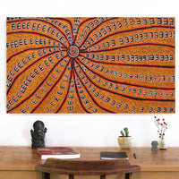 Azaria Nampijinpa Robertson, Janganpa Jukurrpa (Brush-tail Possum Dreaming) - Mawurrji, 107x61cm