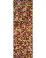 Azaria Nampijinpa Robertson, Majardi Jukurrpa (Hairstring Belt/Skirt Dreaming) - Mina Mina, 91x30cm