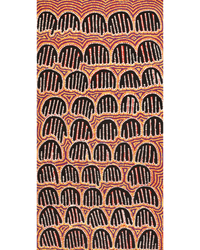 Aboriginal Artwork by Azaria Nampijinpa Robertson, Majardi Jukurrpa (Hairstring Belt/Skirt Dreaming) - Mina Mina, 91x46cm