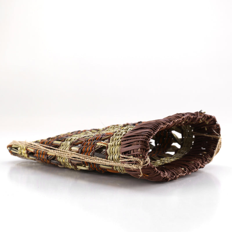 Aboriginal Artwork by Balthawun Garmu Daphne, Bol'pu (collecting basket) 28cm