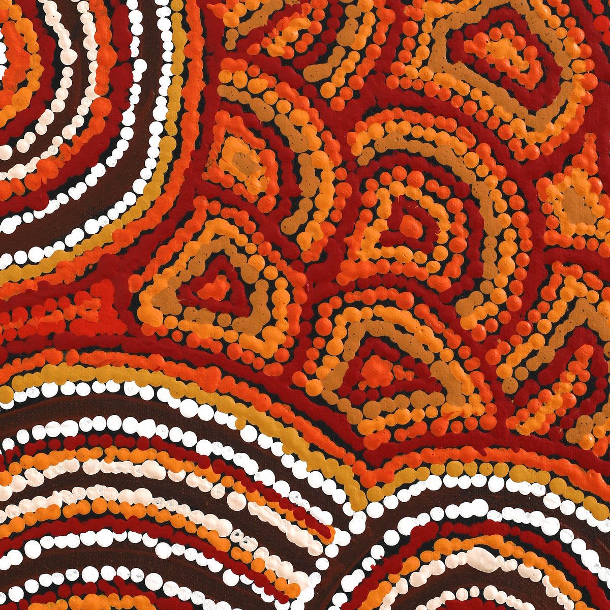 Aboriginal Art by Barbara Baker Milpati, Ngapari Tjukurpa, 91x71cm - ART ARK®