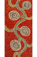 Aboriginal Art by Barbara Baker, Ngapari Tjukurpa, 61x30cm - ART ARK®