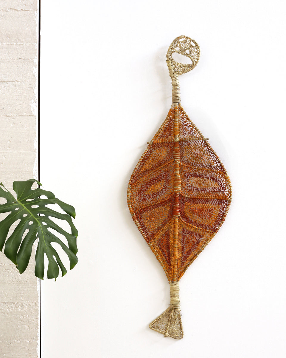 Aboriginal Artwork by Basma Nulla, Yawkyawk - fish-women spirit, 125x43cm