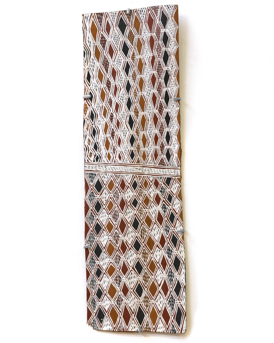 Aboriginal Artwork by Batja Marawili Narulwuy, Baykultji, 67x20cm