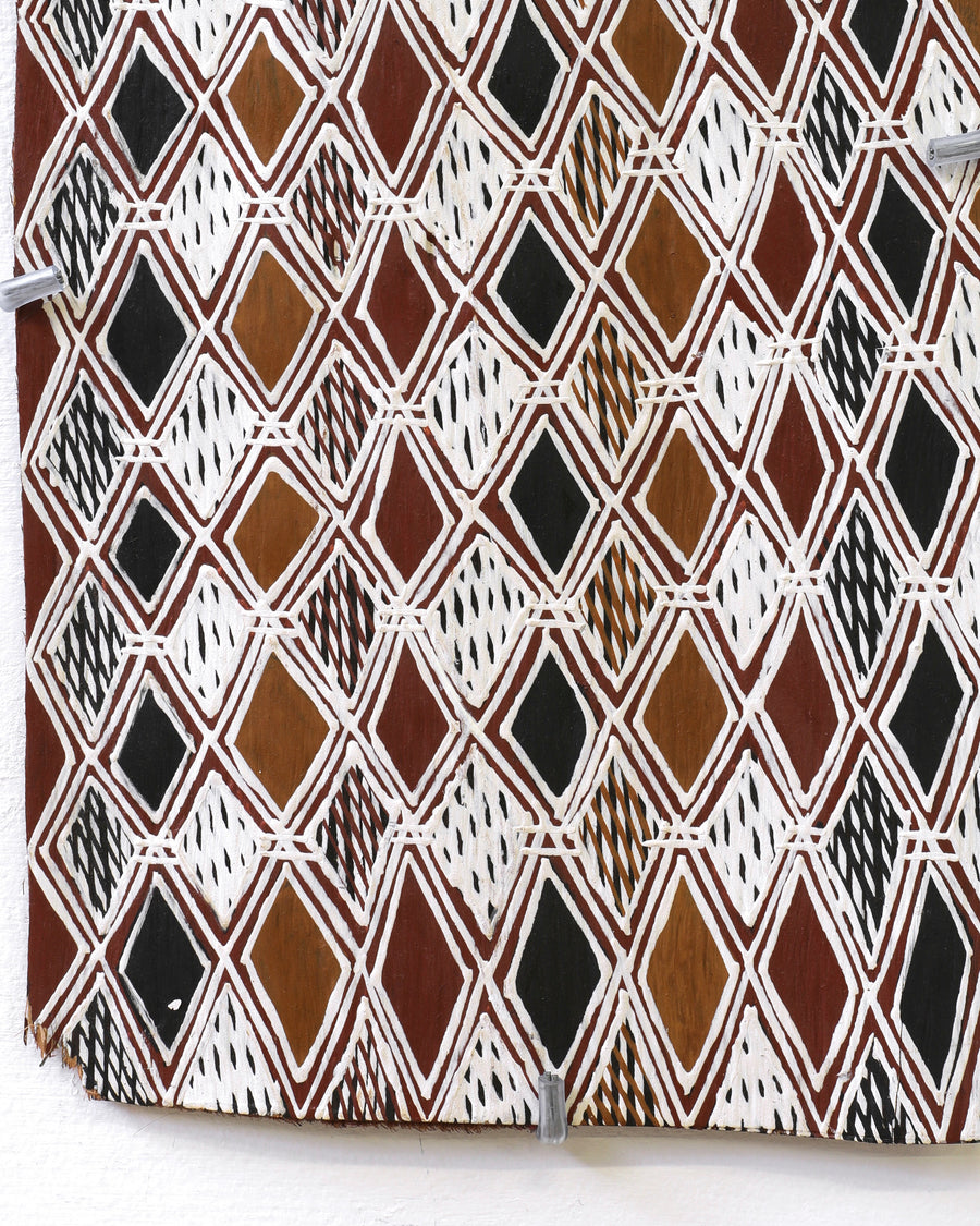 Aboriginal Artwork by Batja Marawili Narulwuy, Baykultji, 67x20cm