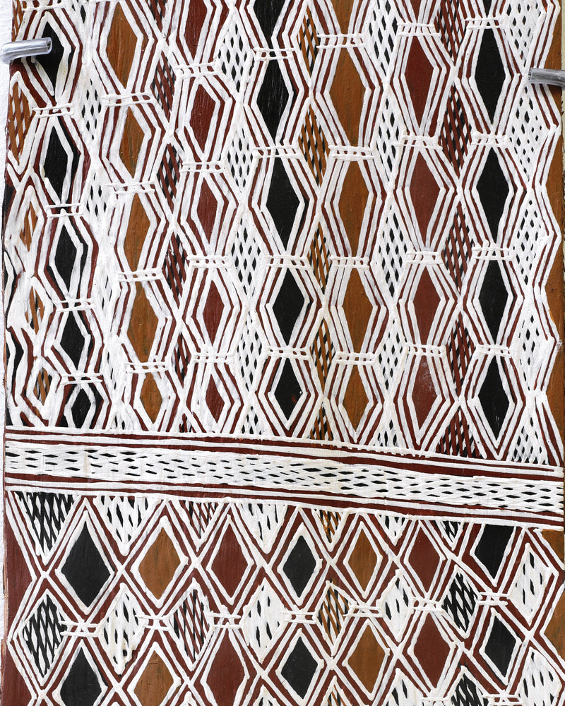 Aboriginal Artwork by Batja Marawili Narulwuy, Baykultji, 67x20cm