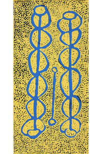 Aboriginal Artwork by Bernard Japanangka Watson, Pamapardu Jukurrpa - Warntungurru, 61x30cm