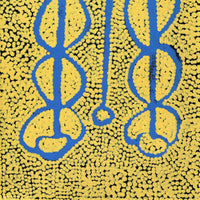 Aboriginal Artwork by Bernard Japanangka Watson, Pamapardu Jukurrpa - Warntungurru, 61x30cm