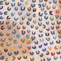 Aboriginal Artwork by Bess Napanangka Poulson, Mina Mina Dreaming, 91x91cm