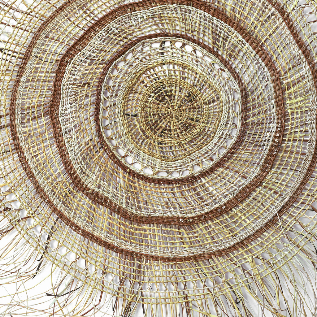 Aboriginal Artwork by Beverley Gararrpa England, Woven Mat, 100cm