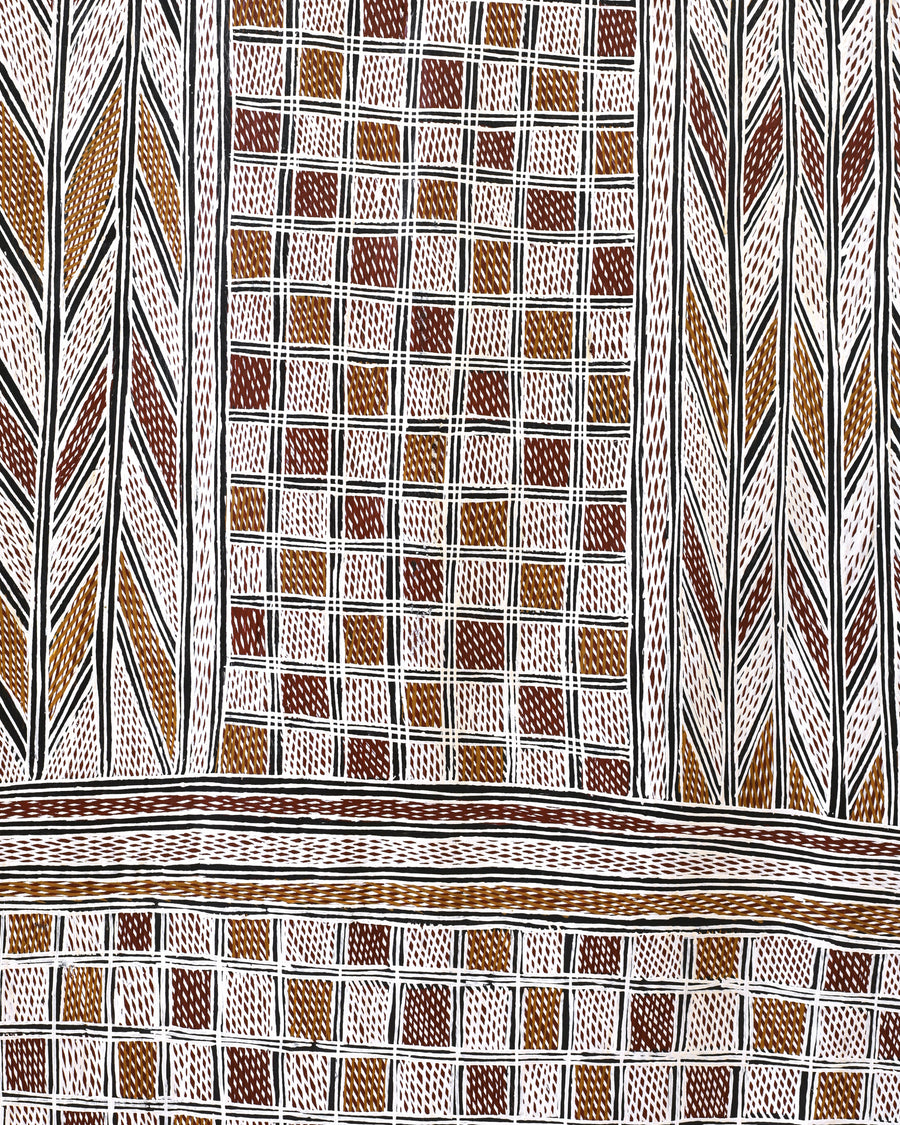 Aboriginal Artwork by Beyamarr #1 Munuŋgurr, Djapu ga Dhudi-Djapu, 148x60cm