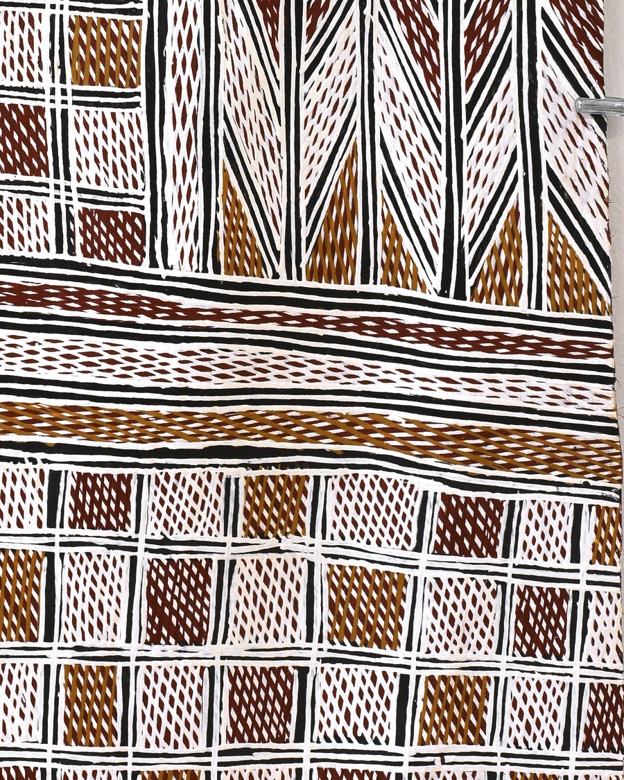 Aboriginal Artwork by Beyamarr #1 Munuŋgurr, Djapu ga Dhudi-Djapu, 148x60cm