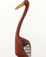Aboriginal Artwork by Bob Ali, Gomarla (Egret bird) Sculpture, 53cm