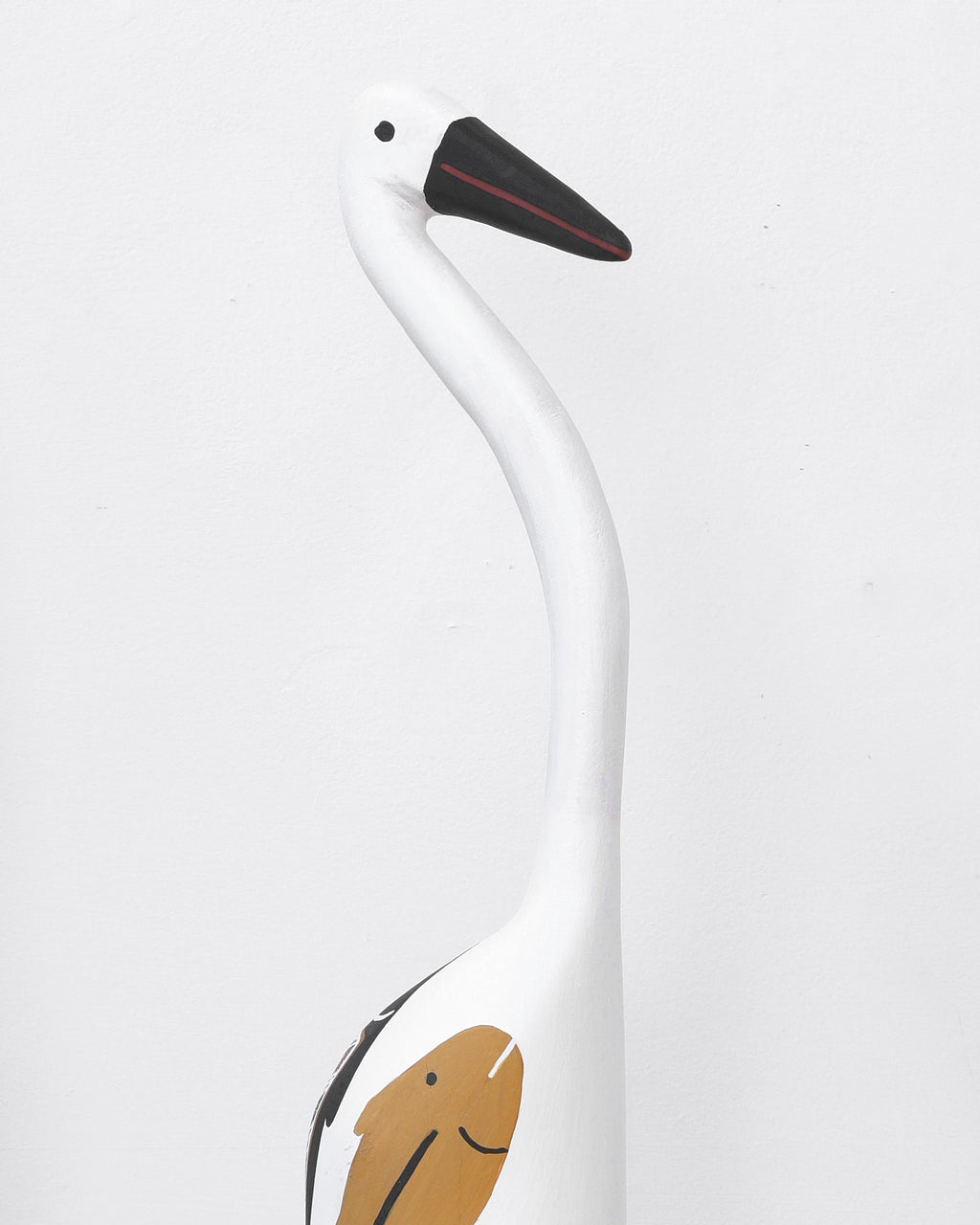 Aboriginal Artwork by Bob Ali, Gomarla (Egret bird) Sculpture, 89cm