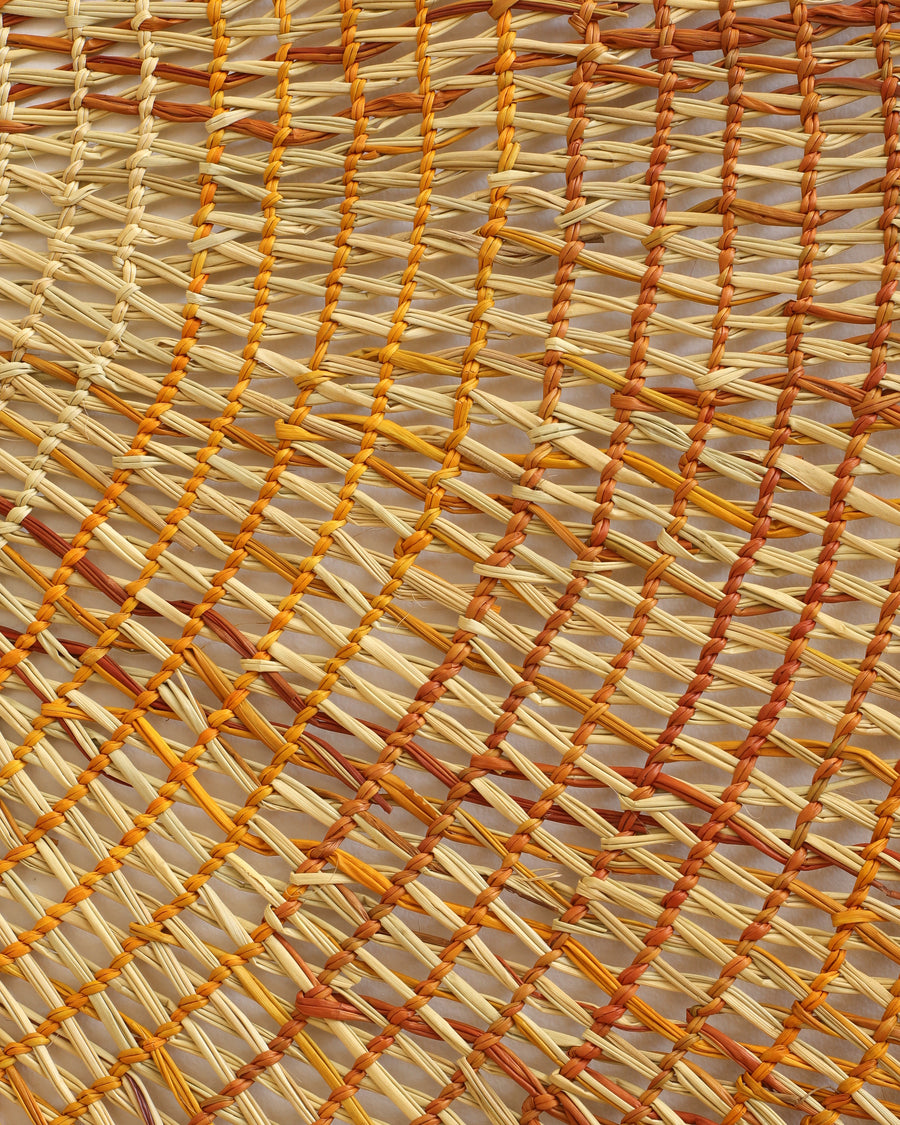 Aboriginal Artwork by Bonnie Burarngarra, Woven Mat, 175cm