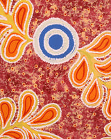 Aboriginal Artwork by Brenda Punytjina Armstrong, Honey Grevillea Dreaming, 152x61cm