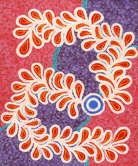 Aboriginal Artwork by Brenda Punytjina Armstrong, Honey Grevillea Dreaming, 76x61cm
