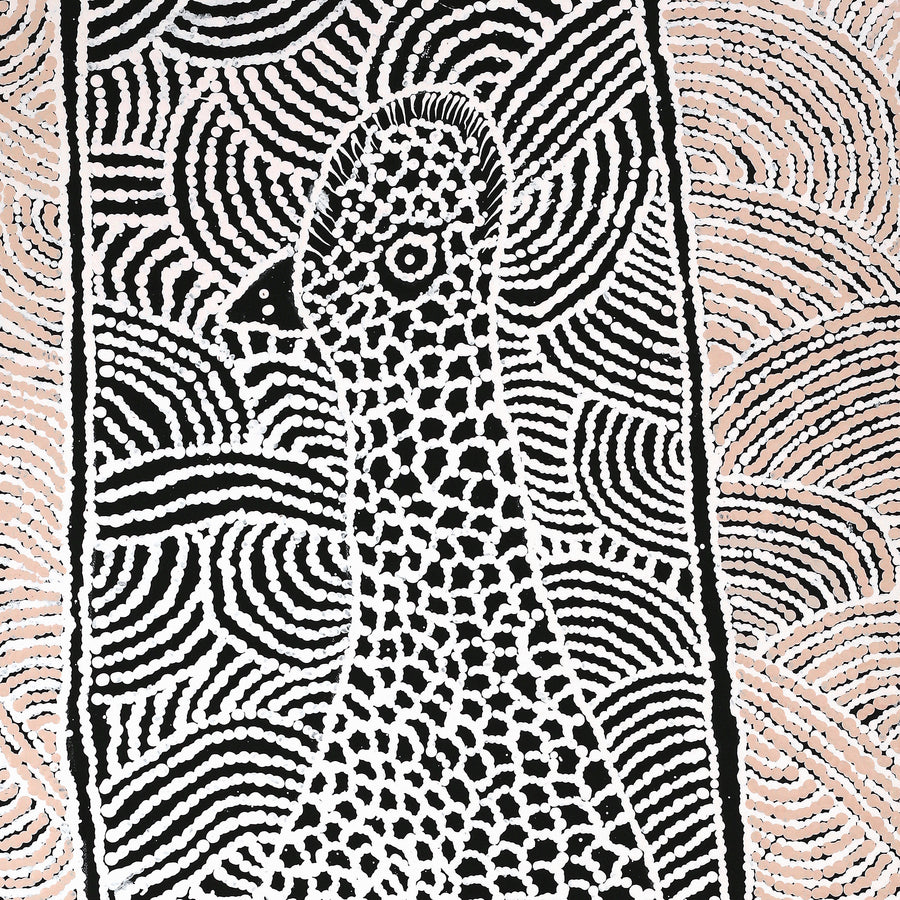 Aboriginal Artwork by Carlene Thompson, Kalaya Tjukurpa, 91x46cm