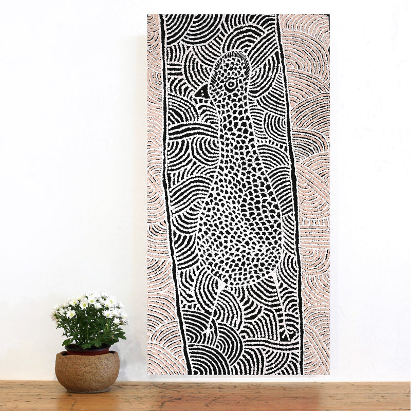 Aboriginal Artwork by Carlene Thompson, Kalaya Tjukurpa, 91x46cm