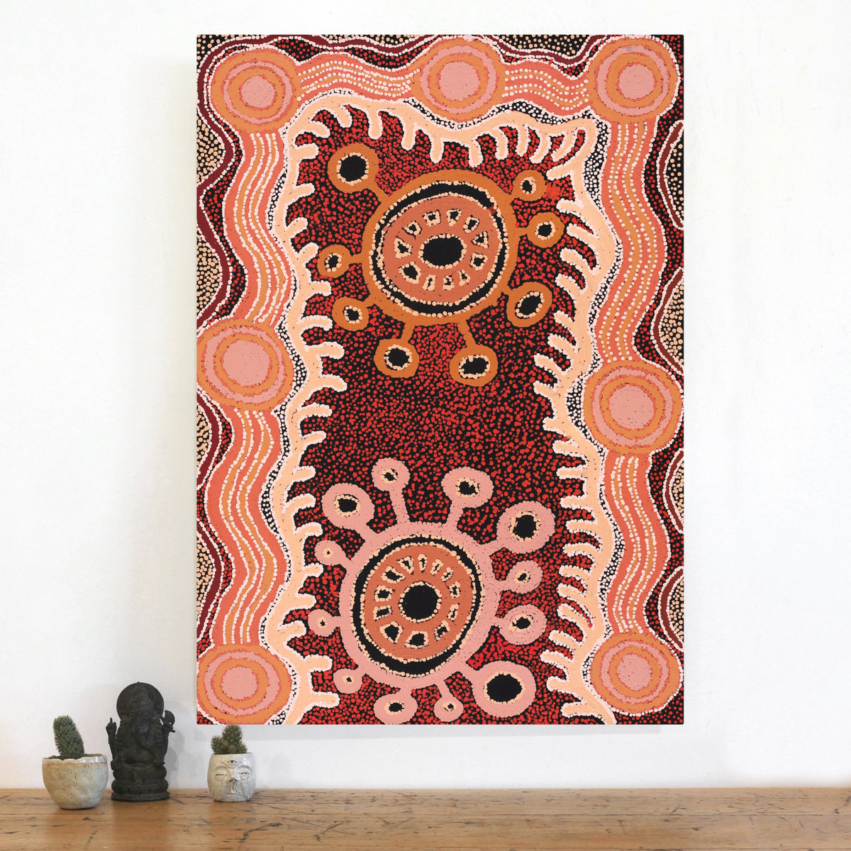 Aboriginal Artwork by Tjaruwa Carolyn Dunn, Piltati Tjukurpa, 102x72cm
