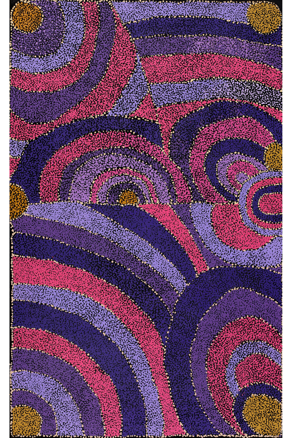 Aboriginal Artwork by Carol Young, Ngura Tjuta (Big Country), 122x76cm