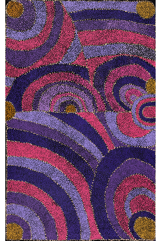 Aboriginal Artwork by Carol Young, Ngura Tjuta (Big Country), 122x76cm