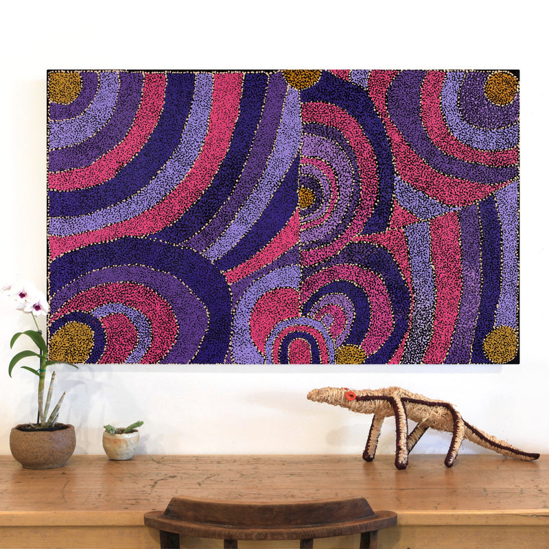 Aboriginal Artwork by Carol Young, Ngura Tjuta (Big Country), 122x76cm