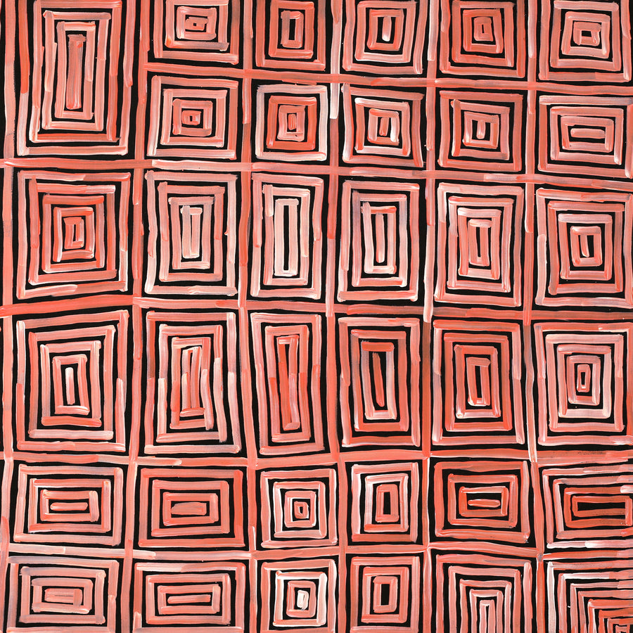 Aboriginal Artwork by Carol Young, Walka Wiru Ngura Wiru, 101x76cm