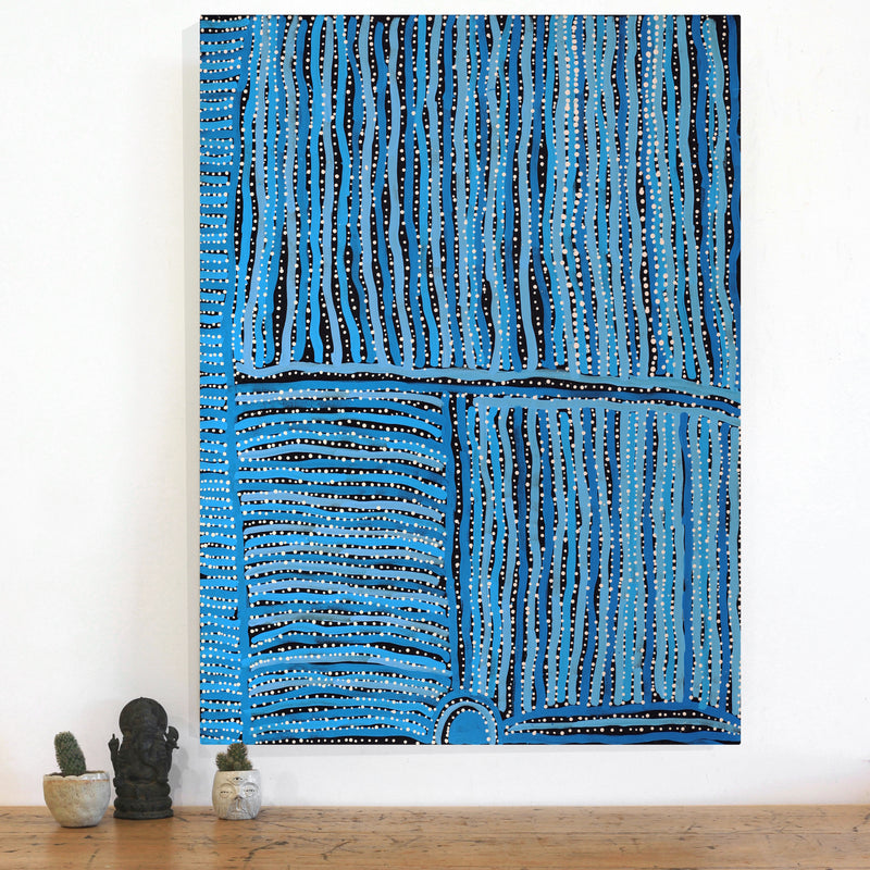 Aboriginal Artwork by Carol Young, Walka Wiru Ngura Wiru, 102x77cm