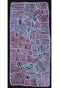 Aboriginal Artwork by Carol Young, Walka Wiru Ngura Wiru, 91x46cm