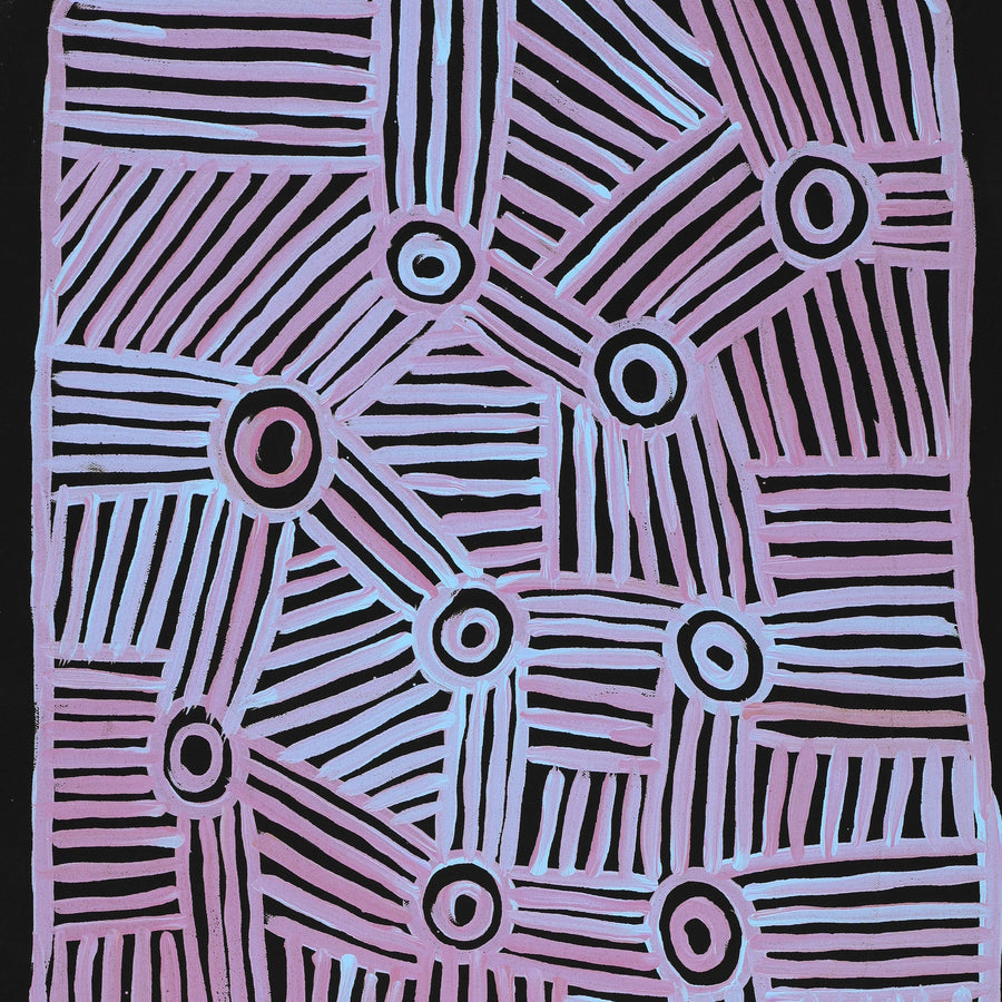 Aboriginal Artwork by Carol Young, Walka Wiru Ngura Wiru, 91x46cm