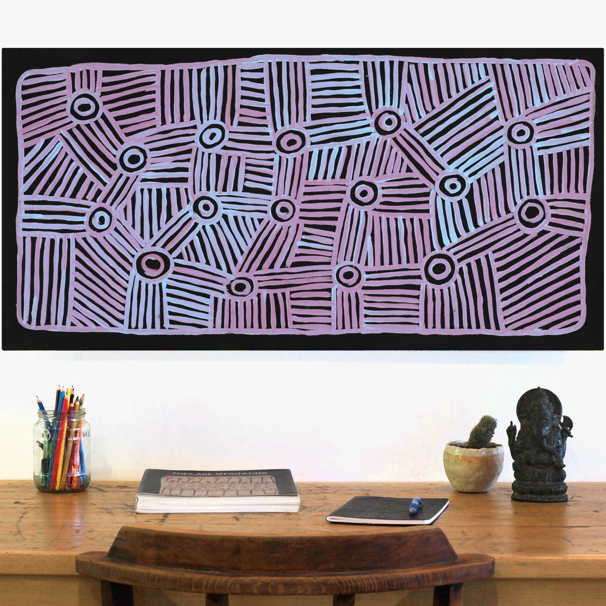 Aboriginal Art by Carol Young, Walka Wiru Ngura Wiru, 91x46cm - ART ARK®