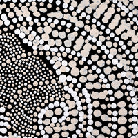 Aboriginal Artwork by Caroline Nakamarra Gibson, Ngapa Jukurrpa (Water Dreaming) - Wapurtali, 30x30cm
