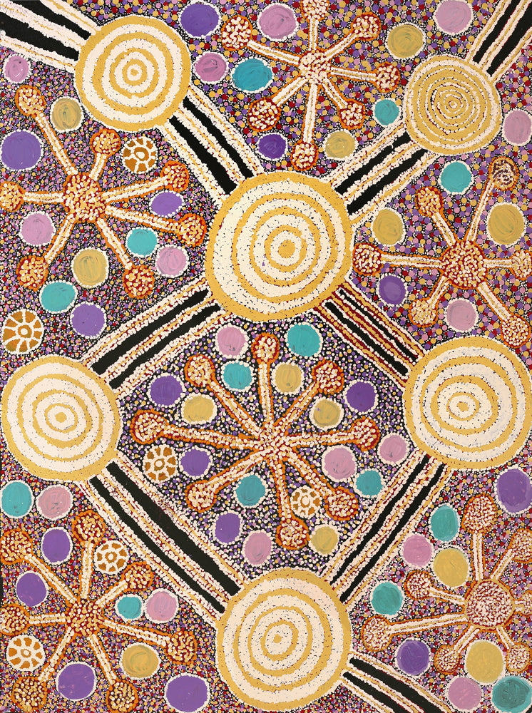 Aboriginal Artwork by Carolyn Dunn, Piltati Tjukurpa, 122x91cm