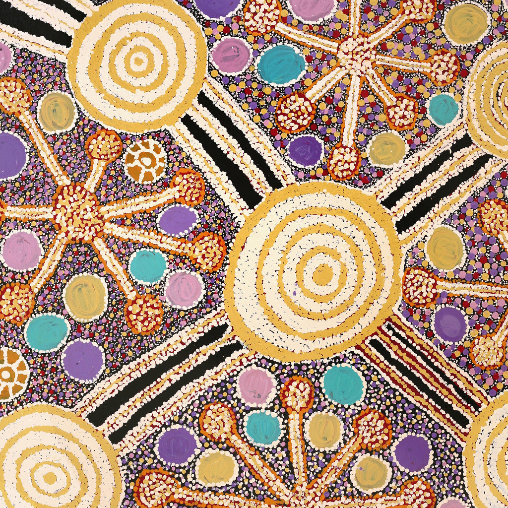 Aboriginal Artwork by Carolyn Dunn, Piltati Tjukurpa, 122x91cm