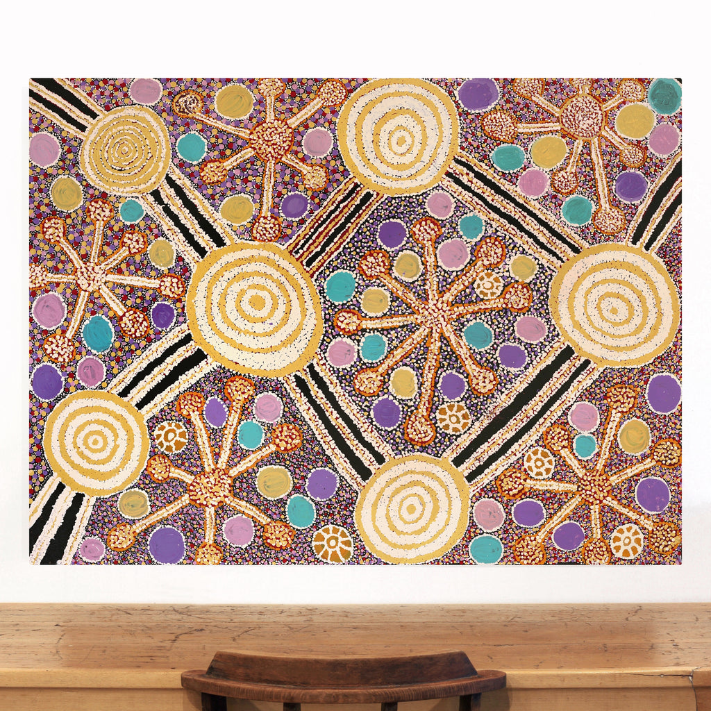 Aboriginal Artwork by Carolyn Dunn, Piltati Tjukurpa, 122x91cm