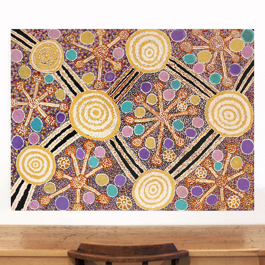 Aboriginal Artwork by Carolyn Dunn, Piltati Tjukurpa, 122x91cm