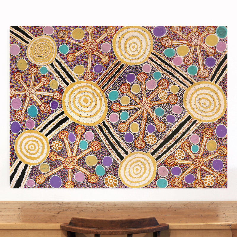 Aboriginal Artwork by Carolyn Dunn, Piltati Tjukurpa, 122x91cm