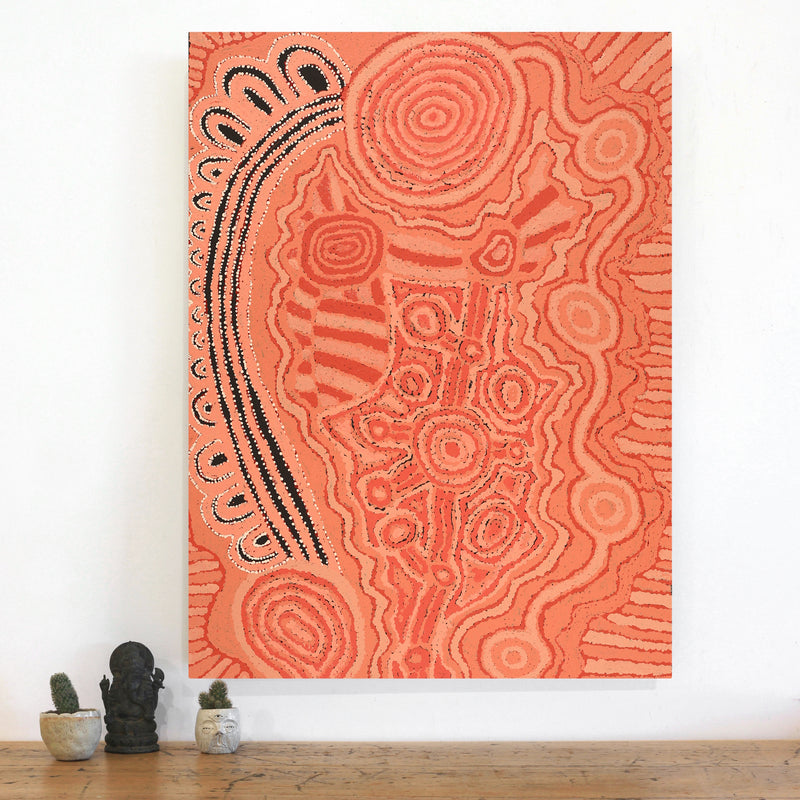 Aboriginal Artwork by Carolyn Dunn, Piltati Tjukurpa, 101x76cm