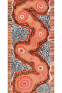 Aboriginal Artwork by Carolyn Dunn, Piltati Tjukurpa, 122x61cm