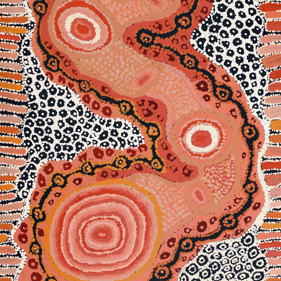 Aboriginal Artwork by Carolyn Dunn, Piltati Tjukurpa, 122x61cm