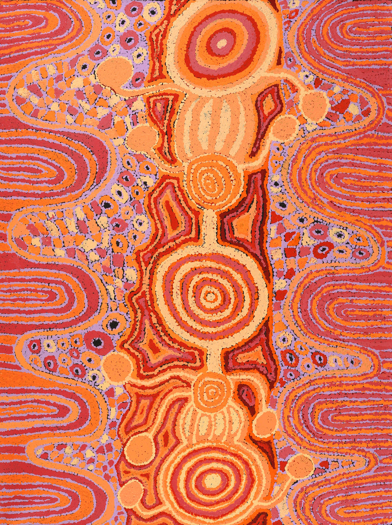 Aboriginal Artwork by Carolyn Dunn, Piltati Tjukurpa, 122x91cm