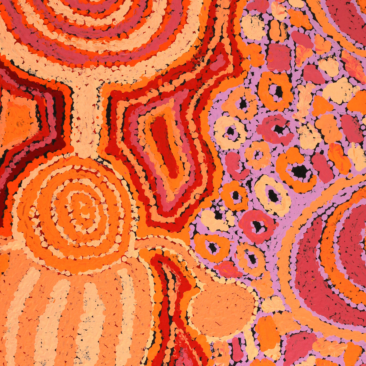 Aboriginal Art by Carolyn Dunn, Piltati Tjukurpa, 122x91cm - ART ARK®