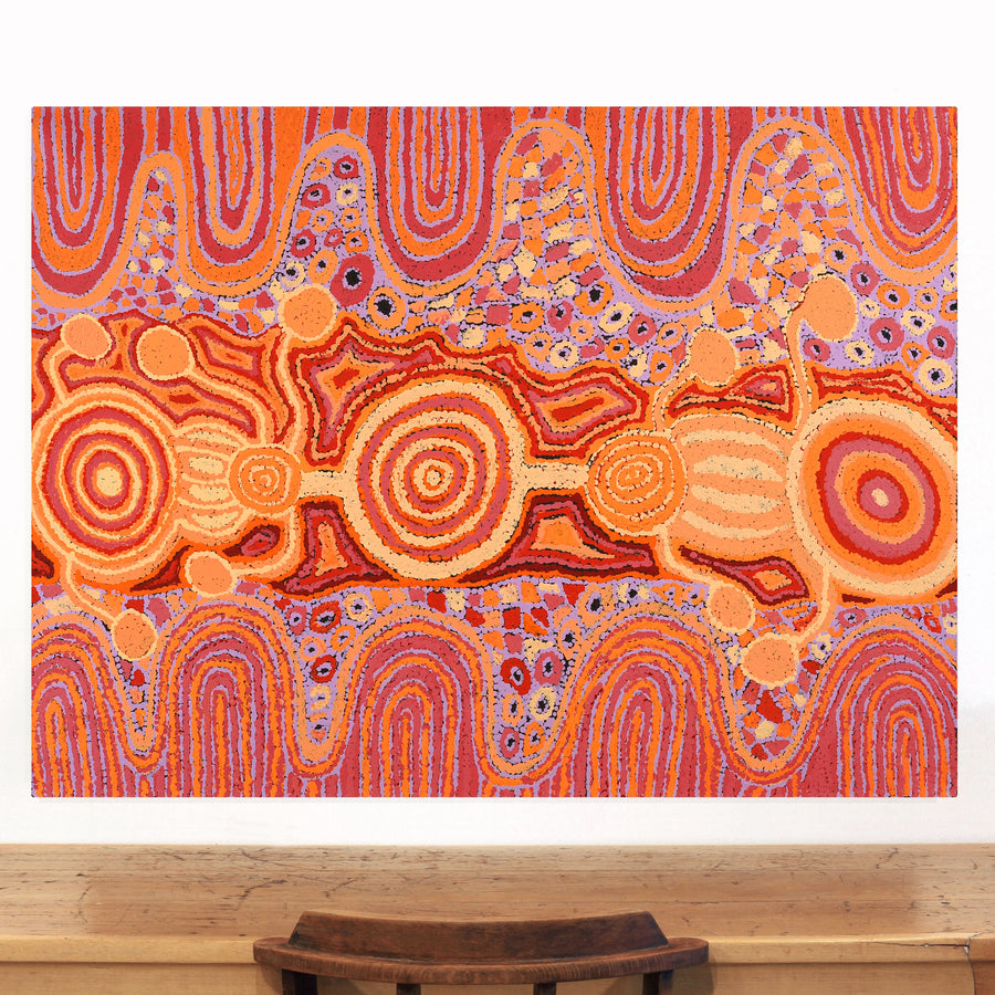 Aboriginal Artwork by Carolyn Dunn, Piltati Tjukurpa, 122x91cm