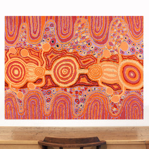 Aboriginal Art by Carolyn Dunn, Piltati Tjukurpa, 122x91cm - ART ARK®