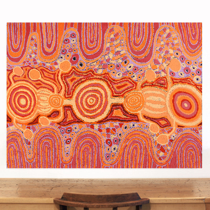 Aboriginal Artwork by Carolyn Dunn, Piltati Tjukurpa, 122x91cm