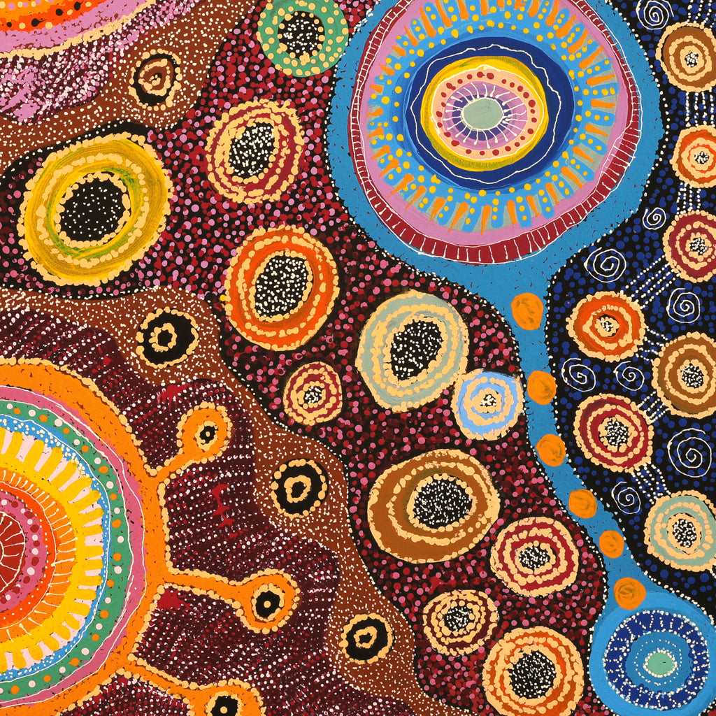 Aboriginal Artwork by Carolyn Dunn, Piltati Tjukurpa, 122x91cm