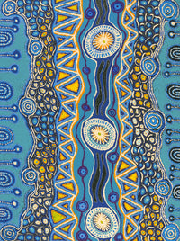 Aboriginal Artwork by Carolyn Dunn, Piltati Tjukurpa, 122x91cm