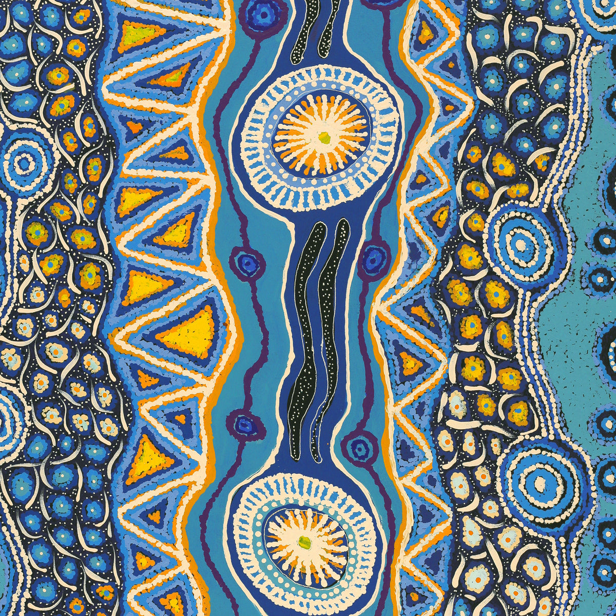 Aboriginal Art by Carolyn Dunn, Piltati Tjukurpa, 122x91cm - ART ARK®